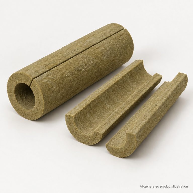 Rock Wool Pipe Section 120 kg/m3